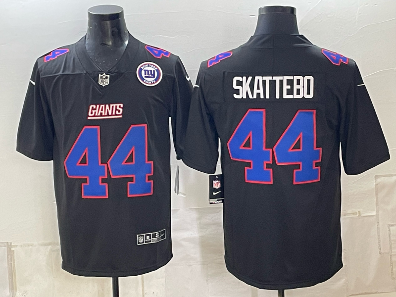 Men New York Giants #44 Skattebo black Nike 2026 NFL Game Jersey 1006001